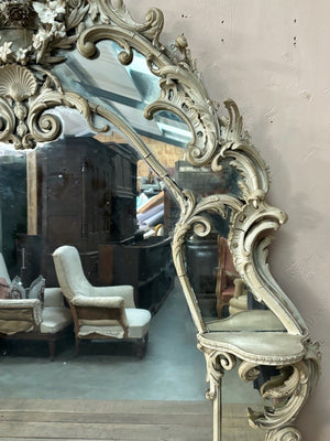 Large rococo mirror