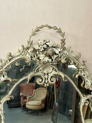 Large rococo mirror