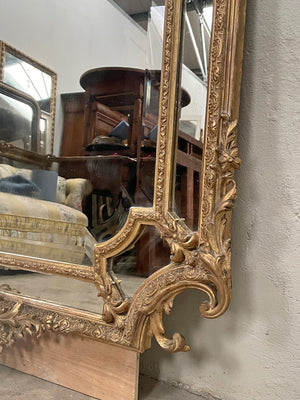 19th century cushion mirror