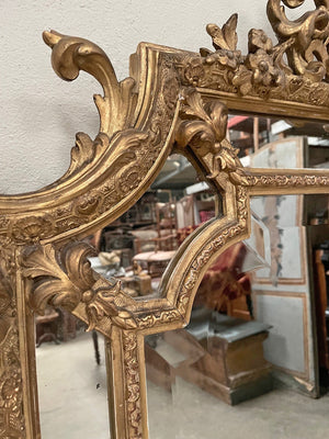 19th century cushion mirror