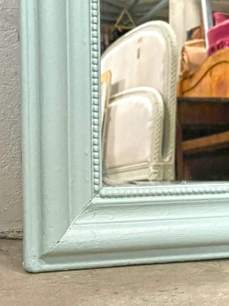 Mint green Louis Philippe mirror