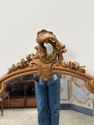 Louis XV style overmantle mirror