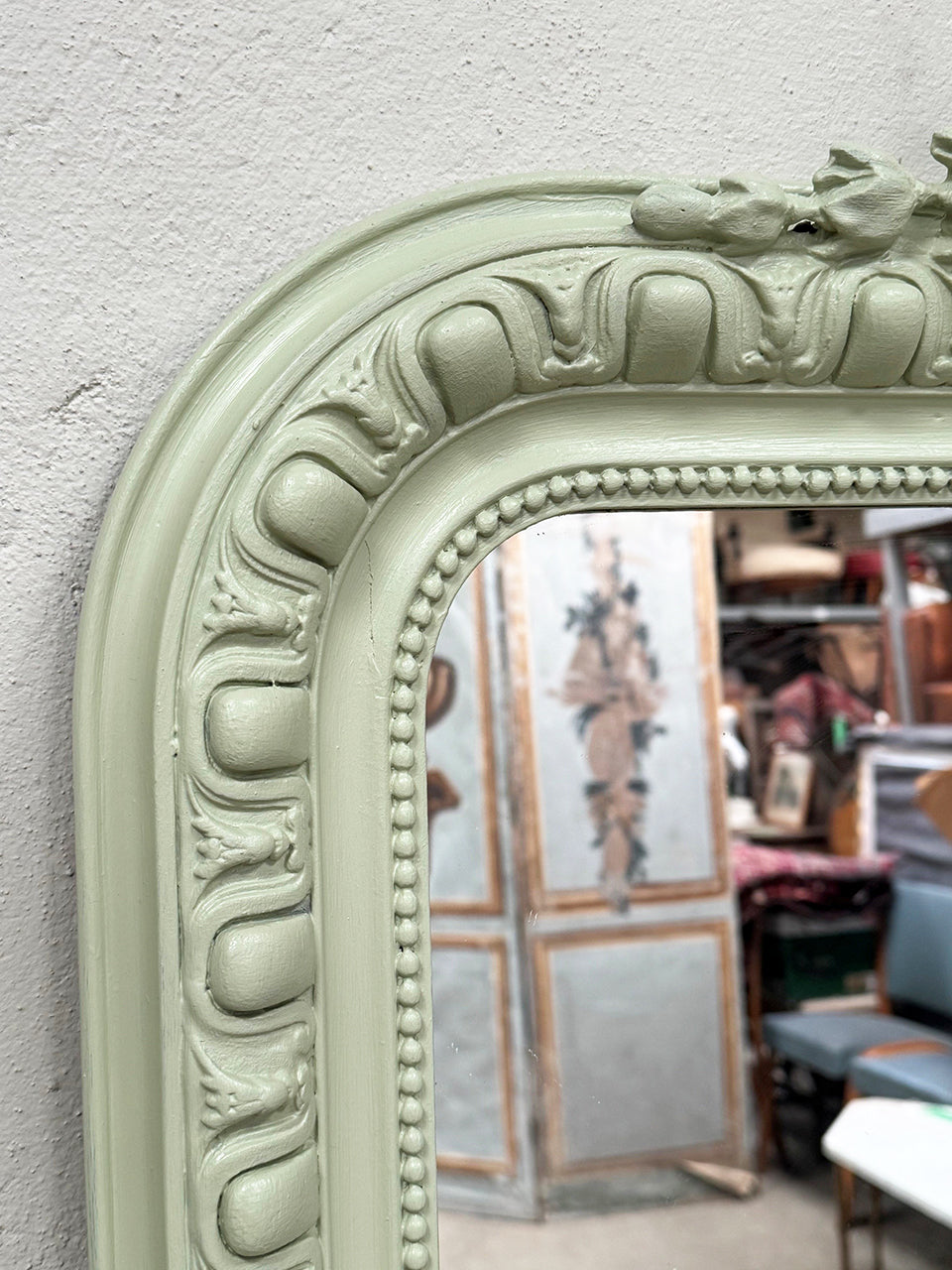 Painted Louis Philippe mirror
