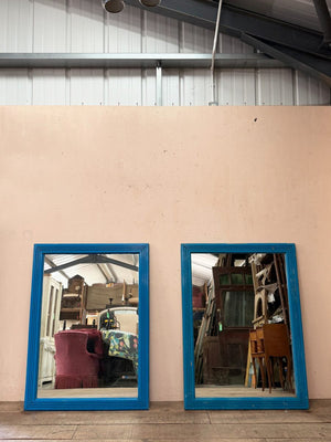 Pair of blue mirrors