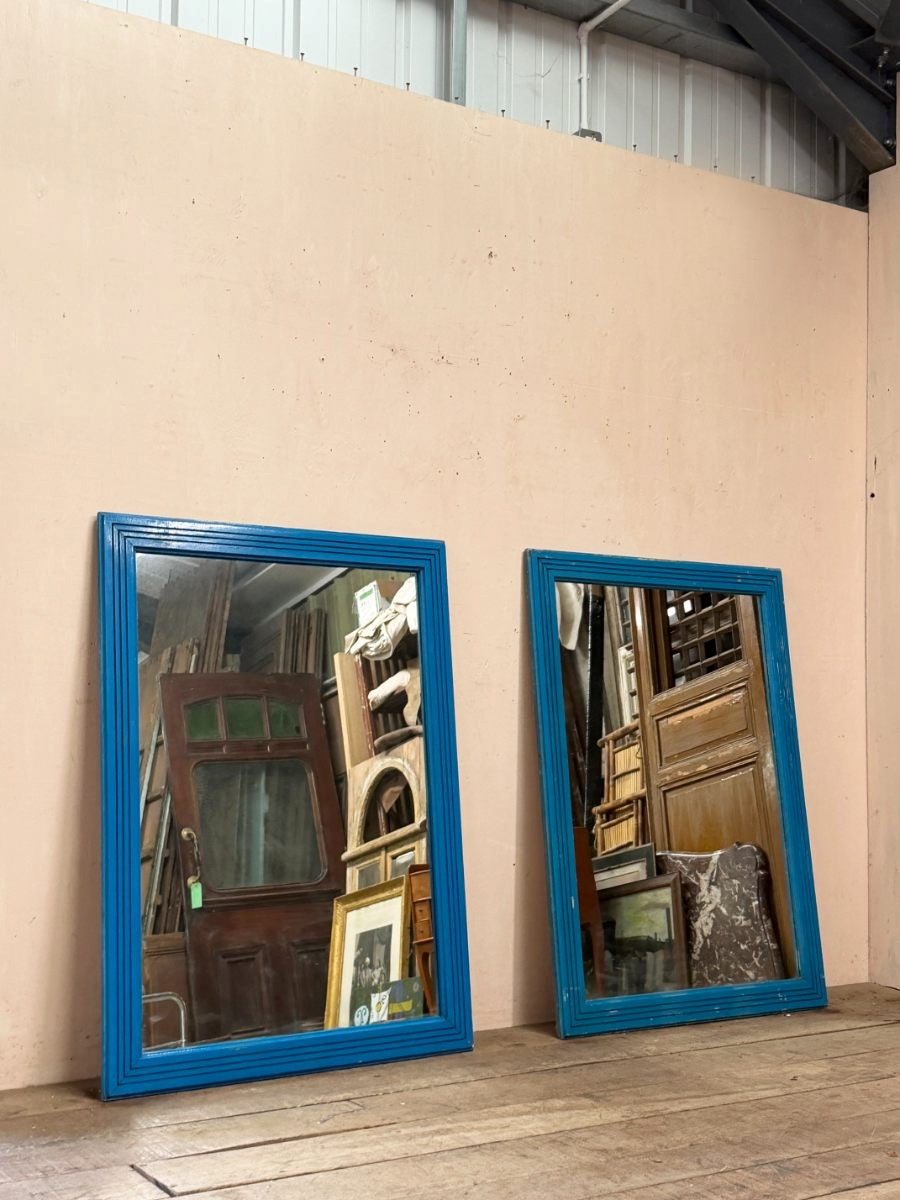 Pair of blue mirrors