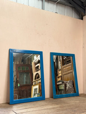 Pair of blue mirrors