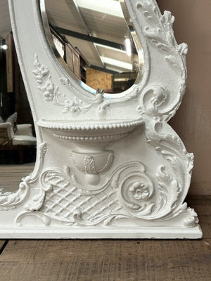 White painted overmantel