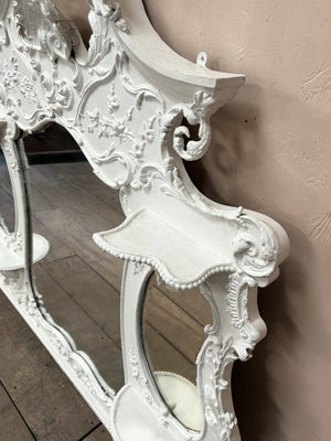 White painted overmantel