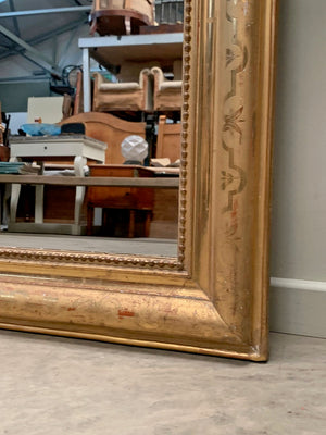 Crested Louis Philippe mirror