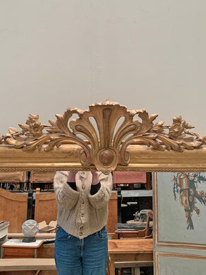 Crested Louis Philippe mirror