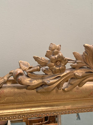 Crested Louis Philippe mirror