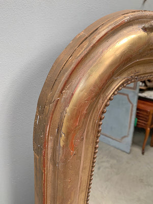 Crested Louis Philippe mirror