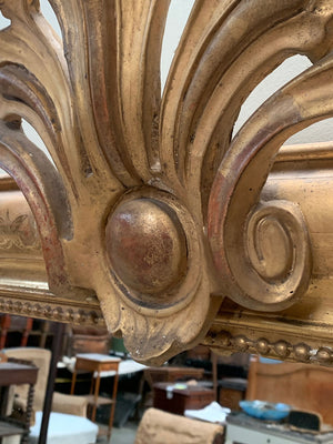 Crested Louis Philippe mirror