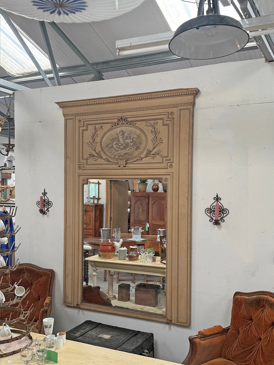 Large trumeau mirror