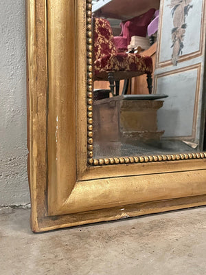 Louis Philippe mirror with wavy top