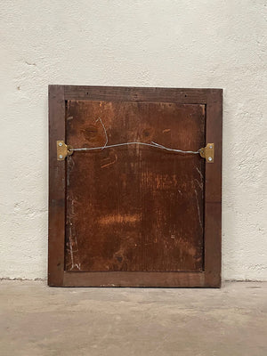 18th century gilded and reeded mirror