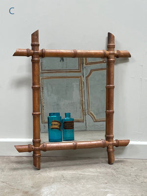 Faux bamboo mirrors (from £55-£95)