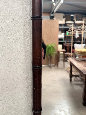 Faux bamboo mirror
