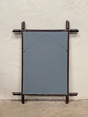 Faux bamboo mirror
