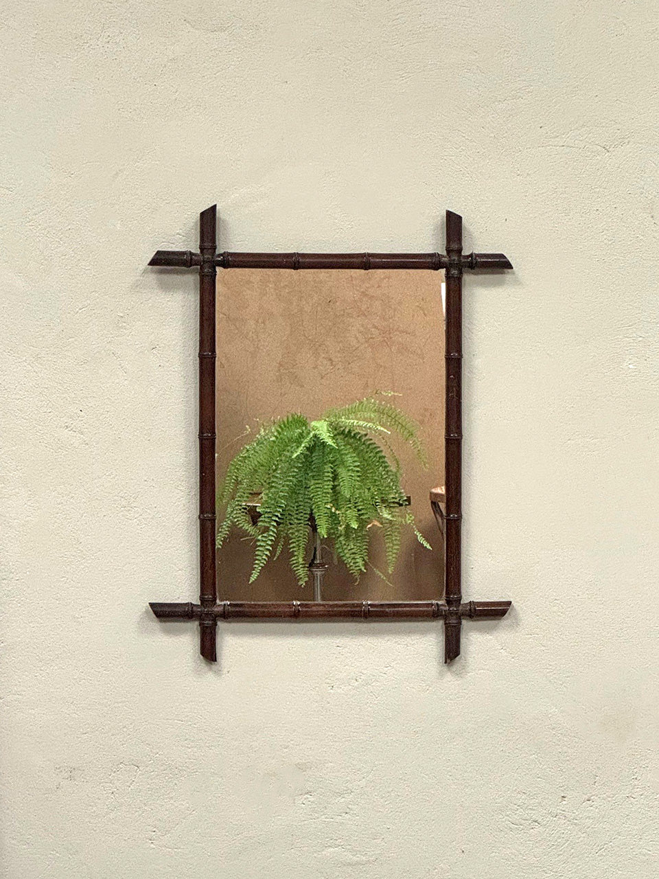 Faux bamboo mirror (Reserved)