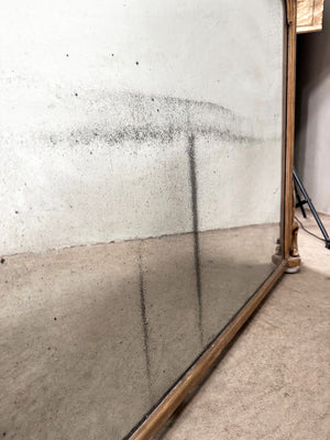 Foxed overmantle mirror