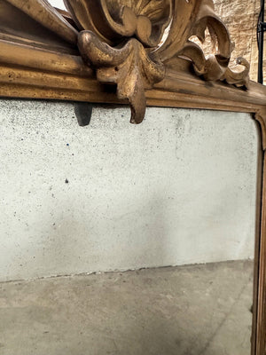 Foxed overmantle mirror