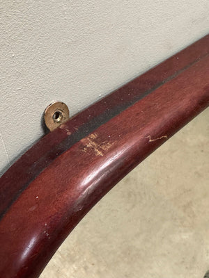 Victorian mahogany overmantle mirror