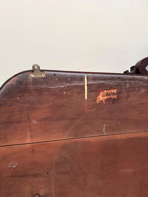 Victorian mahogany overmantle mirror