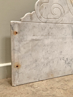 Marble upstand with mirror