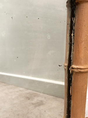 Small faux bamboo mirror