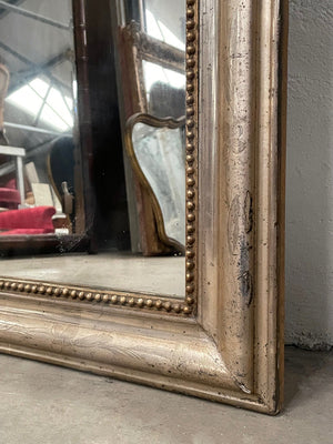 Silver gilt Louis Philippe mirror