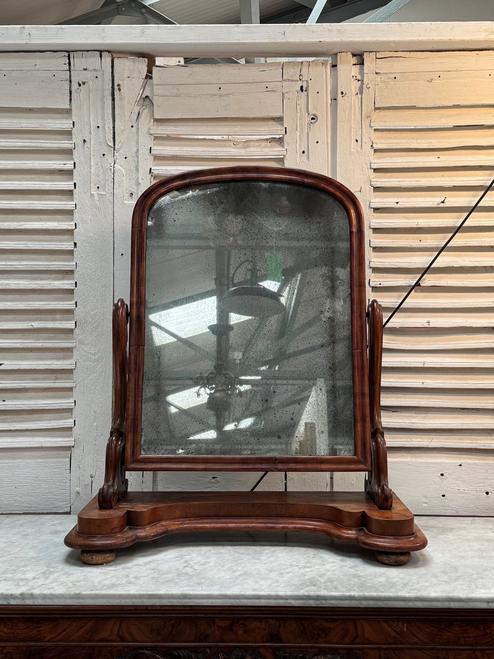 Victorian cheval mirror