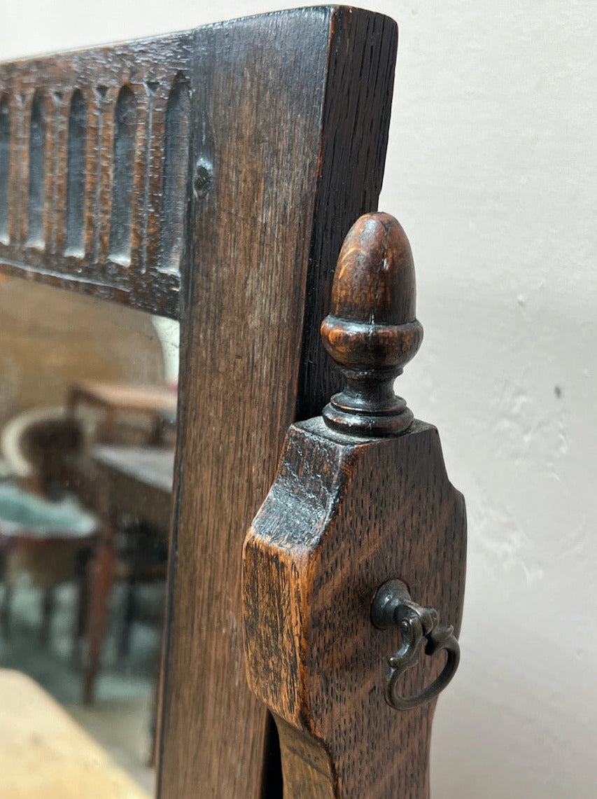 Oak toilet / dressing mirror  ﻿