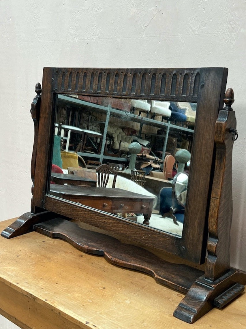 Oak toilet / dressing mirror  ﻿