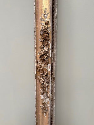 Heavily distressed mirror frame