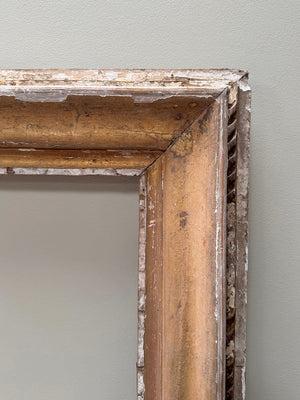 Heavily distressed mirror frame
