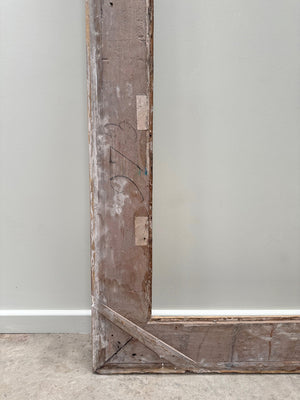 Heavily distressed mirror frame