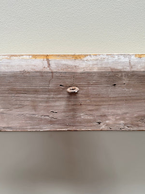 Heavily distressed mirror frame