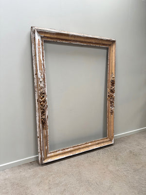 Heavily distressed mirror frame