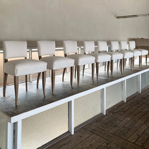 Armless bridge dining chairs style 1
