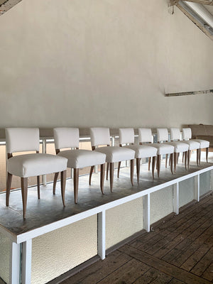Armless bridge dining chairs style 1
