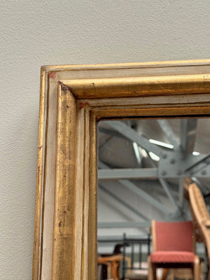 Painted mirror with shelf