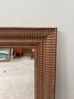 Reeded frame mirror