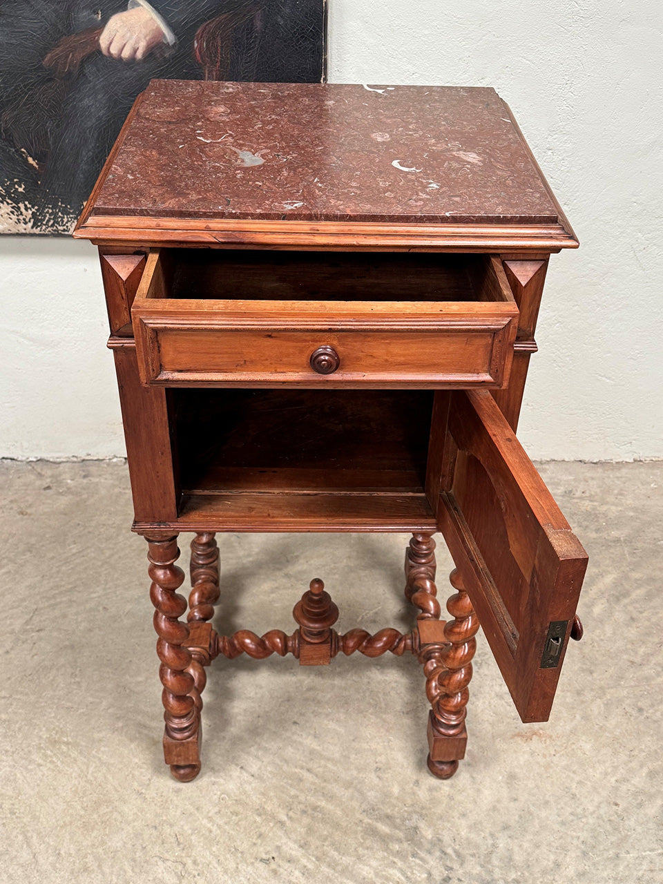 Large barley twist side table