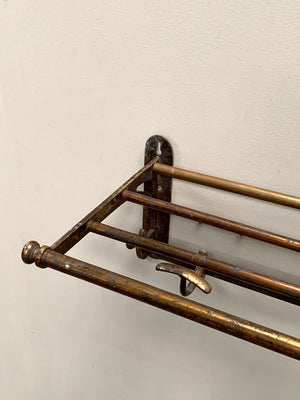 Brass luggage rack