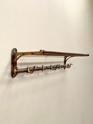 Brass luggage rack