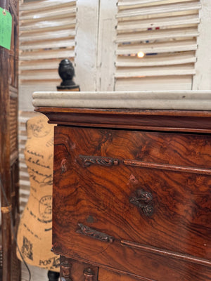 Marble top chest of drawers