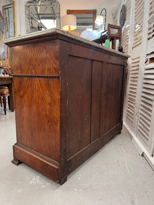 Marble top chest of drawers
