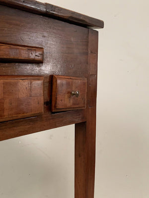 Parquetry dressing table