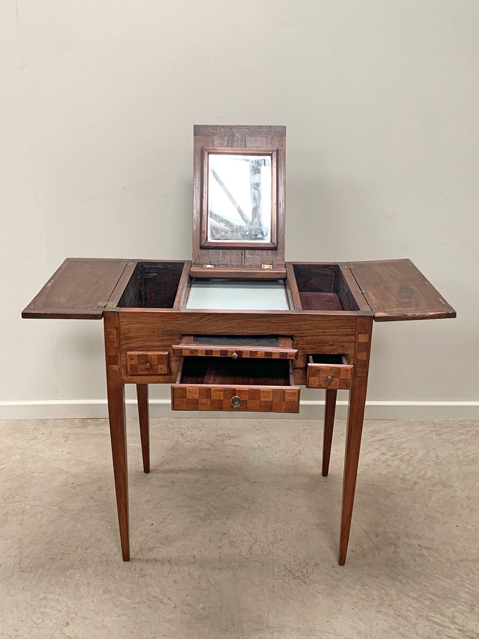 Parquetry dressing table